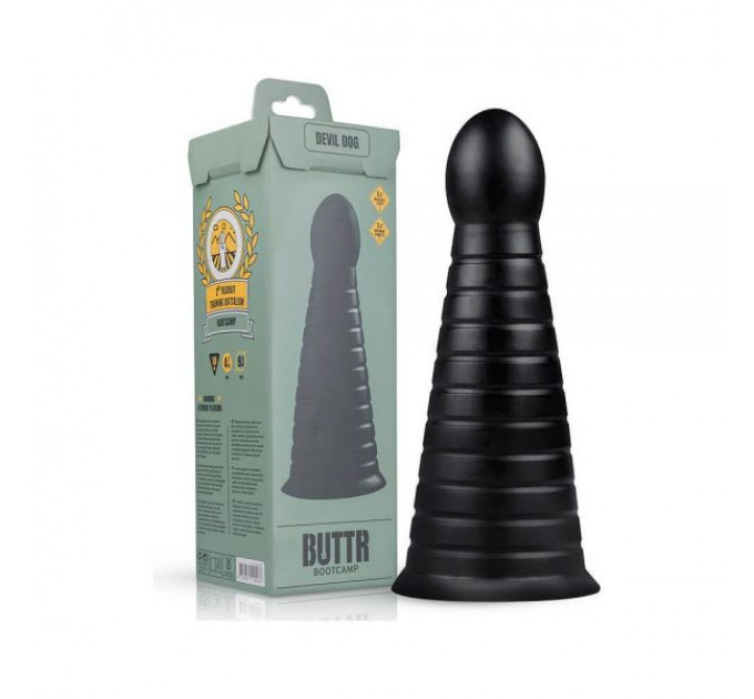 Большая анальная пробка -конус ButtR Devil Dog Butt Plug