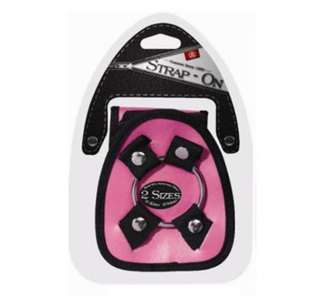 Трусики HARNESS с кольцами STRAP ON HARNESS PINK