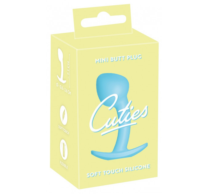 Анальна пробка Cuties Plugs, блакитний