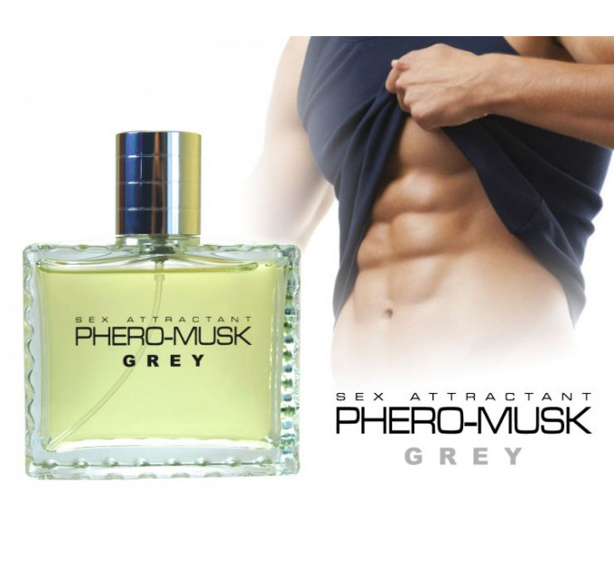Духи с феромонами мужские Aurora PHERO-MUSK GREY, 100 мл