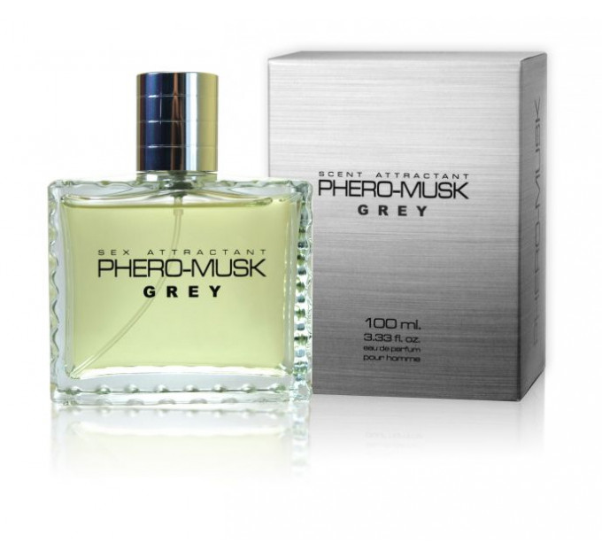 Духи с феромонами мужские Aurora PHERO-MUSK GREY, 100 мл