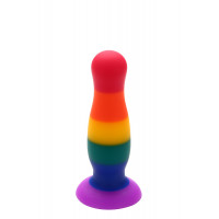 Райдужна анальна пробка COLOURFUL LOVE PLUG