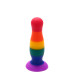 Райдужна анальна пробка COLOURFUL LOVE PLUG