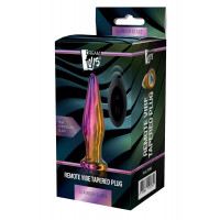 Анальная пробка с вибрацией конусная стеклянная Dream Toys GLAMOUR GLASS