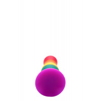 Райдужна анальна пробка COLOURFUL LOVE PLUG