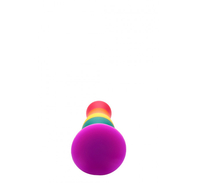 Райдужна анальна пробка COLOURFUL LOVE PLUG