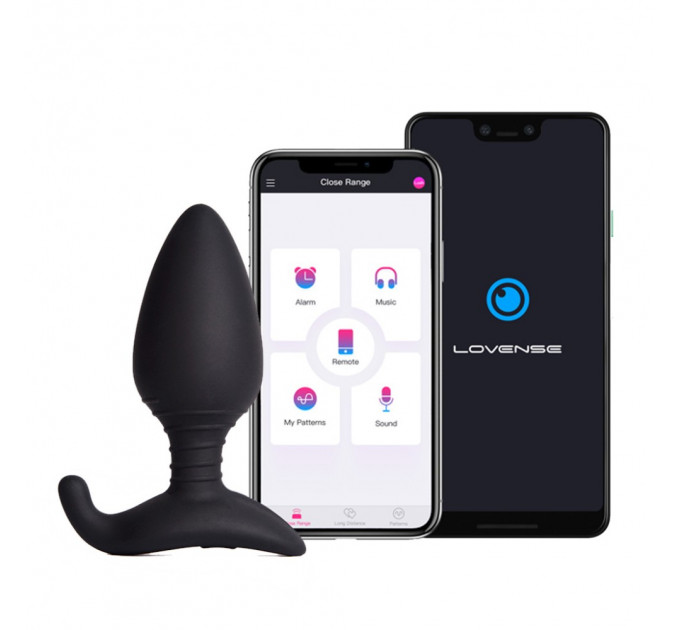 Анальна пробка в вибрацией и управление телефоном Lovense Hush (L)