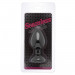 Анальная пробка Black Silicone White Shape M