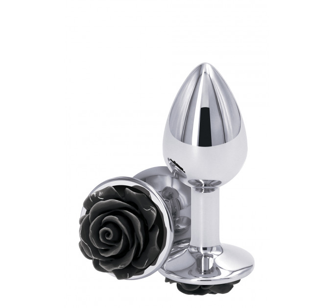 Анальная пробка NS Novelties REAR ASSETS ROSE SMALL BLACK