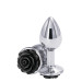 Анальная пробка NS Novelties REAR ASSETS ROSE SMALL BLACK