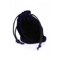 Анальная пробка с камнем Plug-Jewellery Dark Silver PLUG- Red размер S