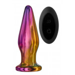 Анальна пробка з вібрацією скляна конусна Dream Toys GLAMOUR GLASS