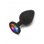 Анальная пробка средняя Rainbow Booty Jewel M Toy Joy