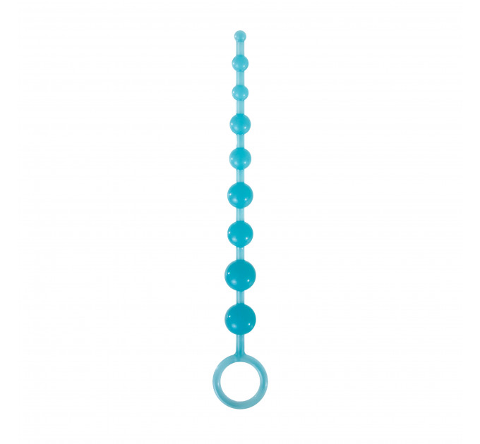 Анальные бусы светящиеся NS Novelties FIREFLY PLEASURE BEADS BLUE