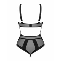 Боди с геометрическим дизайном и открытым доступом Obsessive Chic Amoria черный, XS/S