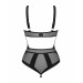 Боди с геометрическим дизайном и открытым доступом Obsessive Chic Amoria черный, XS/S