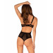 Боди с геометрическим дизайном и открытым доступом Obsessive Chic Amoria черный, XS/S
