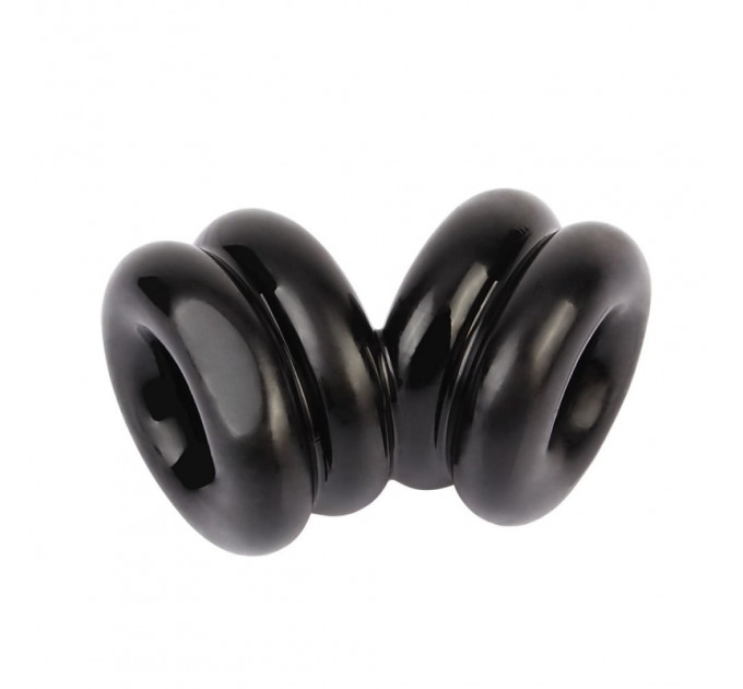 Двойное эрекционное кольцо Chisa GK Power Dual Chubby Support Ring, черный
