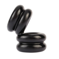 Двойное эрекционное кольцо Chisa GK Power Dual Chubby Support Ring, черный