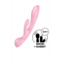 Двойной вибратор кролик Satisfyer Triple Oh розовый