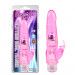 Двойной вибратор на батарейках Chisa Crystal Jelly Glitters Dual Teaser, розовый