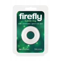 Эрекционное кольцо для пениса NS Novelties Firefly светящееся в темноте, белое