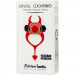 Эрекционное кольцо в виде дьявола Adrien Lastic Devol Cock Ring с вибрацией, красное