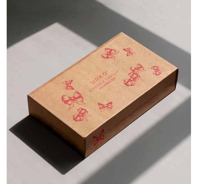 Фіксатор бондаж з бантом для верхньої частини тіла UPKO Bowknot, червоний