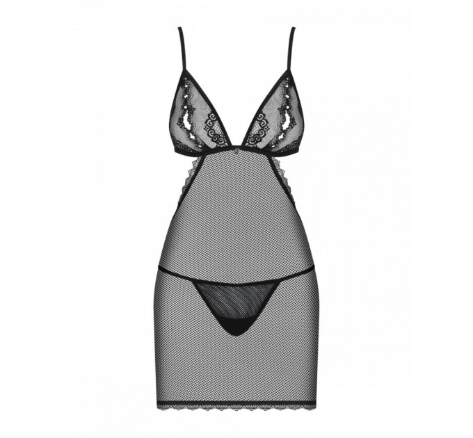 Пеньюар Obsessive Millagro та стрінги S/M