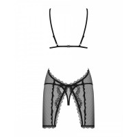 Пеньюар Obsessive Millagro и стринги S/M