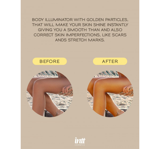 Крем шиммер для тіла із ароматом ванілі INTT Sexy Glow