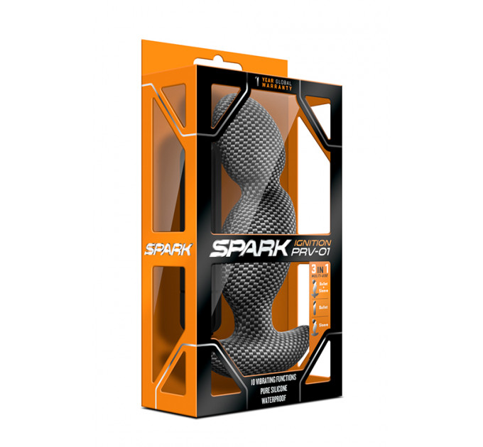 Массажер простаты с вибрацией Blush SPARK IGNITION PRV-01 CARBON FIBER