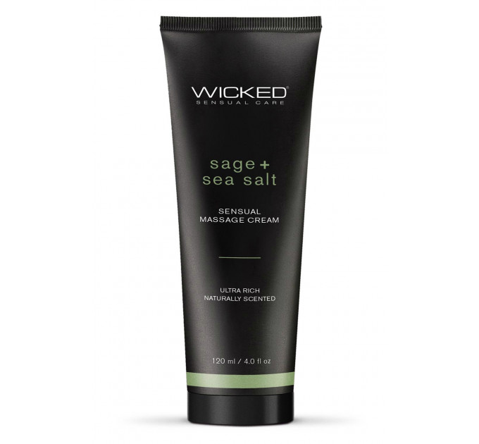 МАССАЖНЫЙ КРЕМ WICKED SENSUAL 120 МЛ С АРОМАТОМ ШАЛФЕЯ
