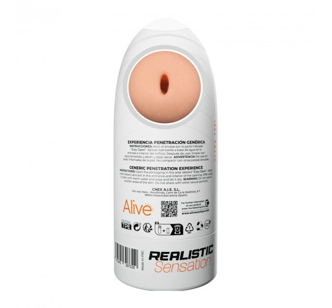 Мастурбатор чоловічий Alive Flex Generic у колбі, M