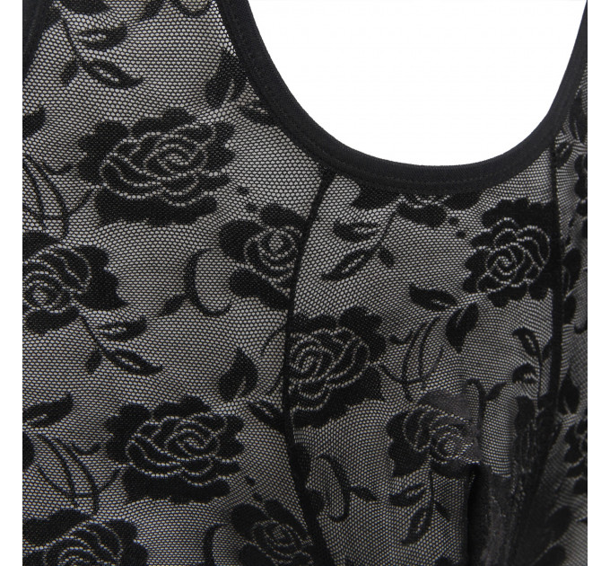 Чоловічий комбінезон-шорти Star Night мереживний, чорний, XL