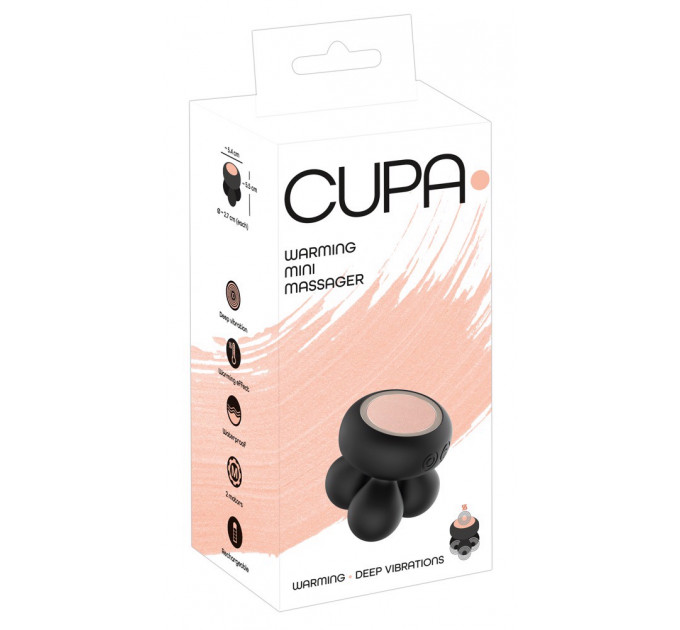 Мини-массажер с функцией подогрева, универсальный CUPA Warming Mini Massager черный