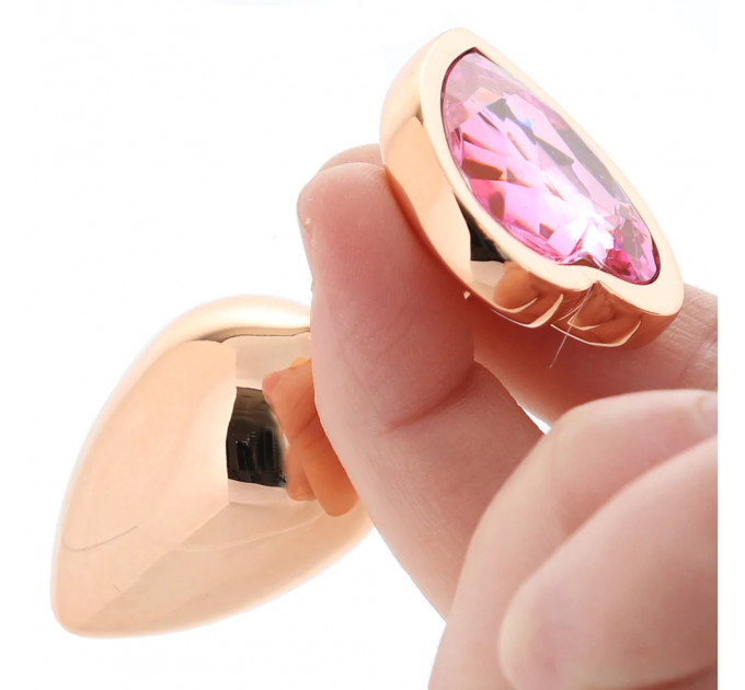 Набір анальних пробок з каменем Rear Assets Trainer Kit Heart Pink