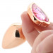 Набір анальних пробок з каменем Rear Assets Trainer Kit Heart Pink