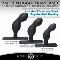 Набор для стимуляции простаты Master Series P-Spot Plugger Trainer Set, черный