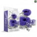Набор Global Novelties NIXIE METAL BUTT PLUG & FURRY HANDCUFF SET, MEDIUM, PURPLE METALLIC