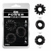 Набор эрекционных колец Chisa GK Power Cock Rings Set, черные, 3 шт.