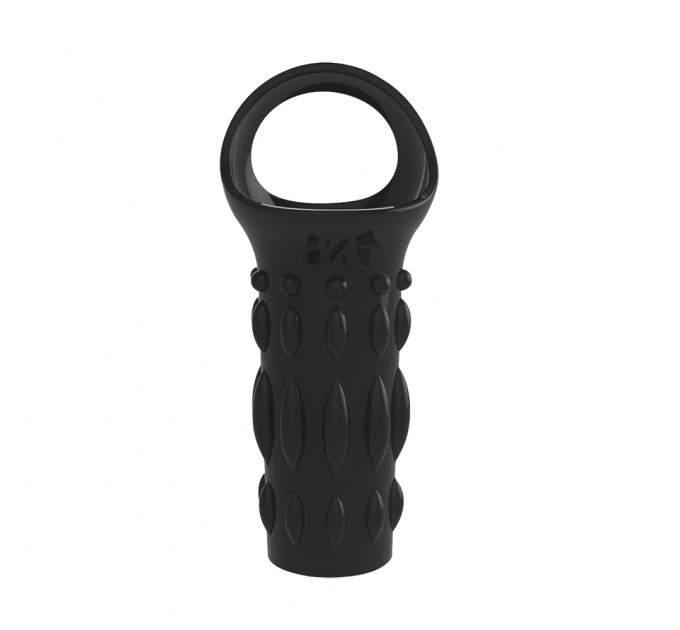 Насадка с кольцом для мошонки Chisa Get Lock Renegade Power Cage, черная
