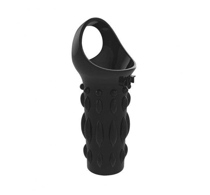 Насадка с кольцом для мошонки Chisa Get Lock Renegade Power Cage, черная