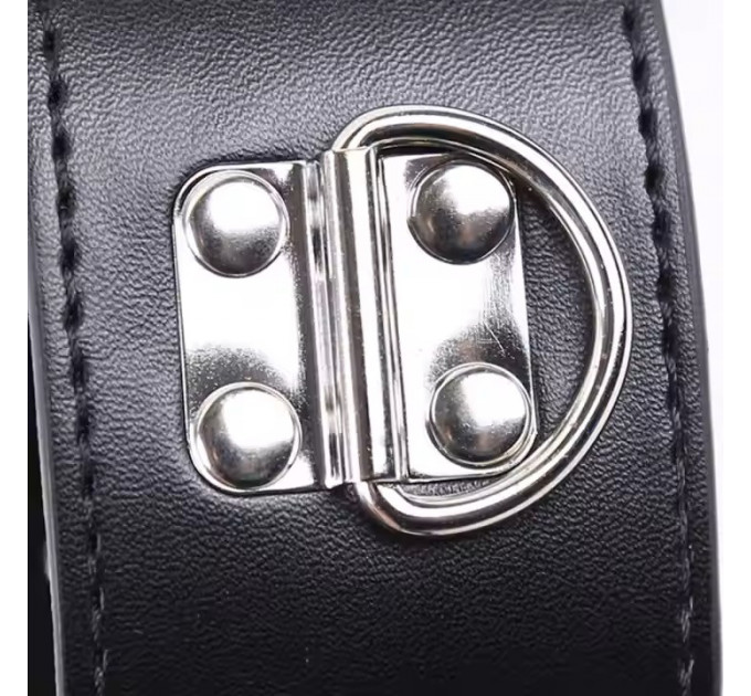 Ошейник с наручниками DS Fetish Collar with handscuff black