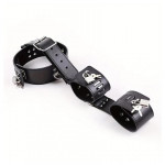 Ошейник с наручниками DS Fetish Collar with handscuff black