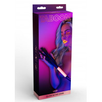 Плеть рожево-чорна, що світиться в темряві Taboom, 37 см