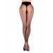 Прозрачные колготки с черным узором Ballerina´s Secret (20 den) и стрелкой сзади, черные, S/M
