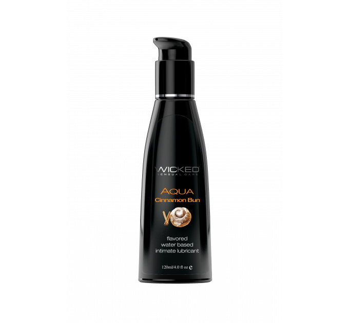 Съедобный лубрикант со вкусом булочки с корицей WICKED AQUA 120ML