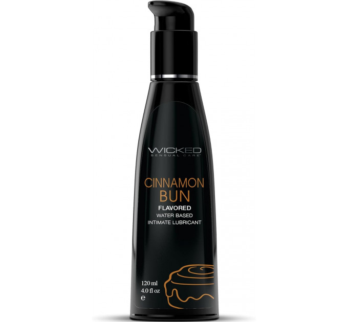 Їстівний лубрикант зі смаком булочки з корицею WICKED AQUA 120ML