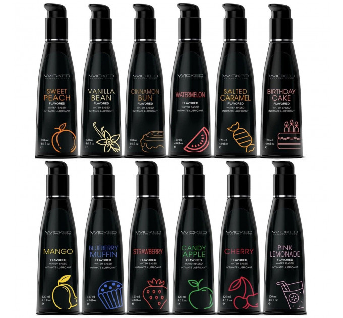 Съедобный лубрикант со вкусом булочки с корицей WICKED AQUA 120ML